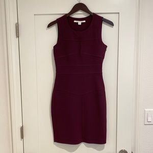 Diane Von Furstenberg Burgundy Maroon Dress 2
